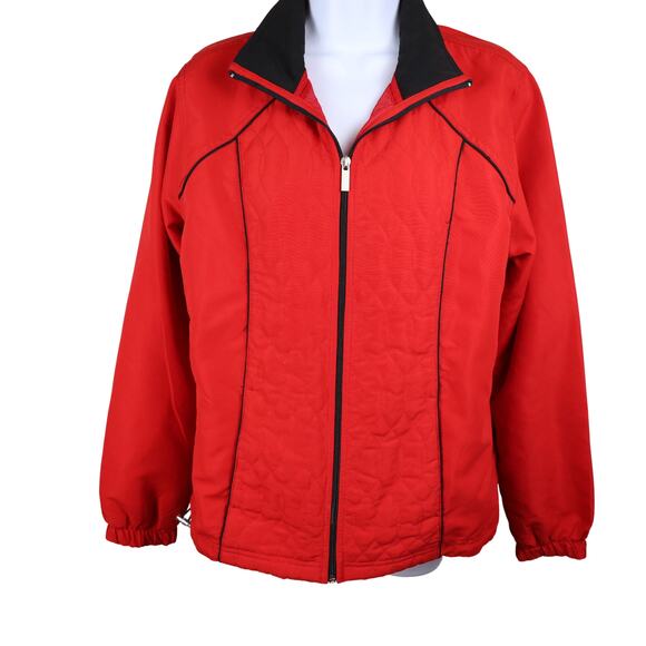 Vintage 90s Activology Red & Black Two-Piece Track Suit | Size M - Picture 3 of 13